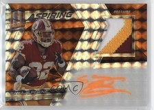 2017 Panini Spectra Aspiring Neon Orange Prizm 5/5 Samaje Perine Patch Auto 0ui5