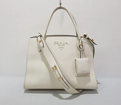 Prada Sac fourre-tout Saffiano monochrome 1BA155 120932459 [U] - Photo 1/4