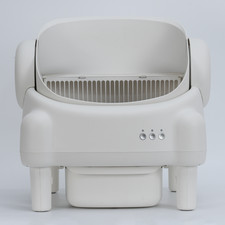 Used Smart Automatic Litter Box Open-Top Self-Cleaning Cat Box 10.5L Odor-Lock