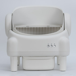 Used Smart Automatic Litter Box Open-Top Self-Cleaning Cat Box 10.5L Odor-Lock
