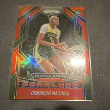 2025 Panini Prizm WNBA - Dominique Malonga #14 Red Prizm Fearless Rookie /99