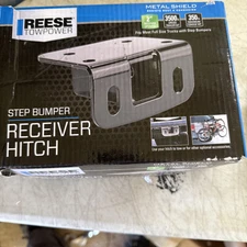 Reese TowPower 81378 Step Bumper Receiver Hitch 3500 Lbs Accepts 2” Bars NEW