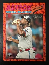 2026 Topps Heritage Ronel Blanco #185 Color of the Year Short Print SP /77