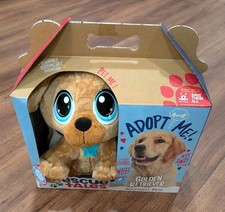 NIB rescue rails adopt me golden retriever plush Toy makes sounds, Wags Tail 