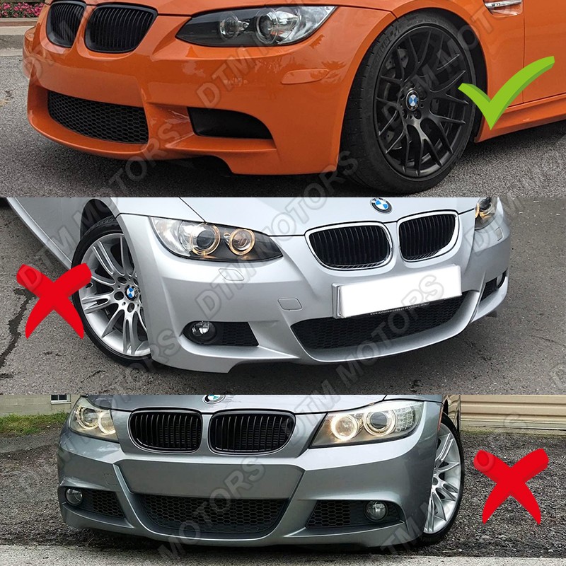 For 08-13 BMW E90 E92 E93 M3 Painted White Front Bumper Lip Body