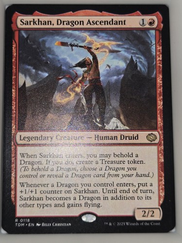 MTG Sarkhan, Dragon Ascendant Tarkir: Dragonstorm 0118 Regular Rare - Picture 2 of 3