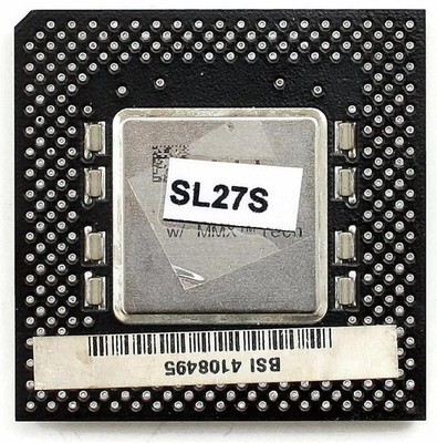 Cpu intel pentium w/mmx fv80503233 sl27s/2.8v