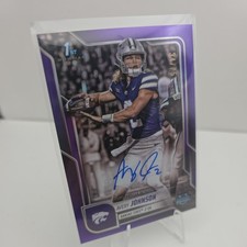 2025 Bowman Chrome U Avery Johnson Bowman 1st Auto Purple Refractor /75