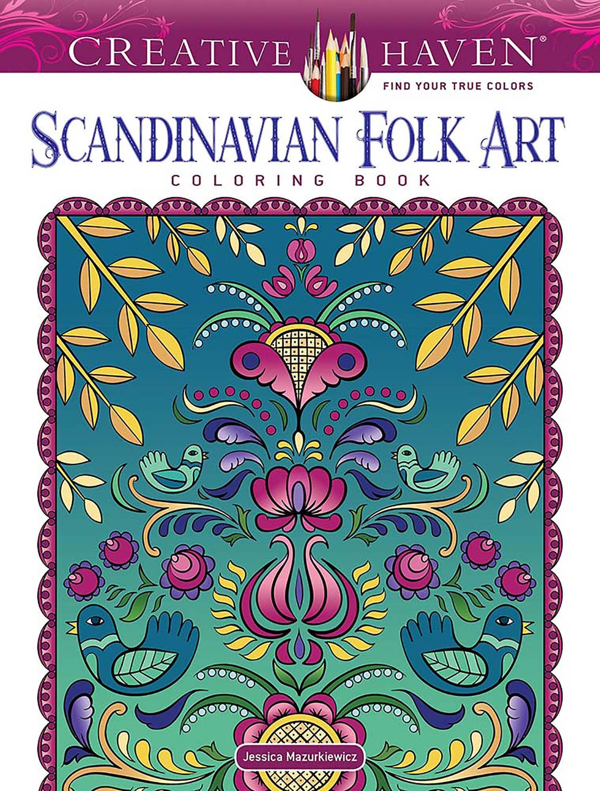 Creative Haven Scandinavian Folk Art by Jessica Mazurkiewicz (PB 2023) - Image 6
