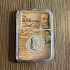 1962 FRANKLIN HALF DOLLAR NGC PF 68 RICK TOMASKA HAND SIGNED NICE ORIGINAL COIN