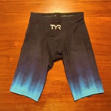 TYR Venzo Influx High waist Jammer -blue- Mens Size 24 Very Good Condition*