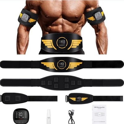 EMS Bauchmuskeltrainer mit 10 Modi & 30 Intensitäten USB Wiederaufladbar