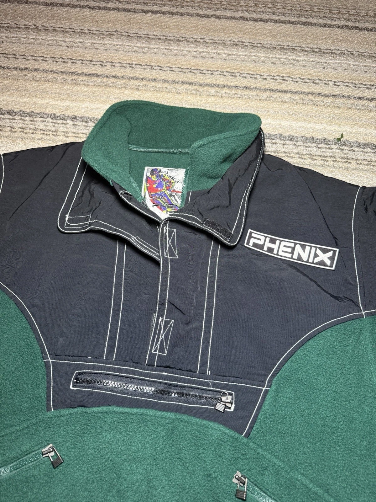 Vtg Phenix Fleece Jacket Mens XL Green Pullover Ski Snowboard Canada Outdoors - product detail image 4