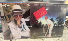 ELTON JOHN GREATEST HITS 2X VG++ LP LOT Volume I & II LP Original 70'S PRESSES