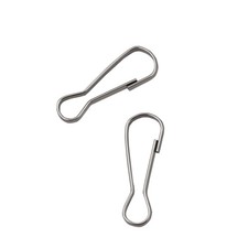 LYECUN 100 Pcs 304 Stainless Steel Spring Snap Hooks, Small 25 mm, Sliver