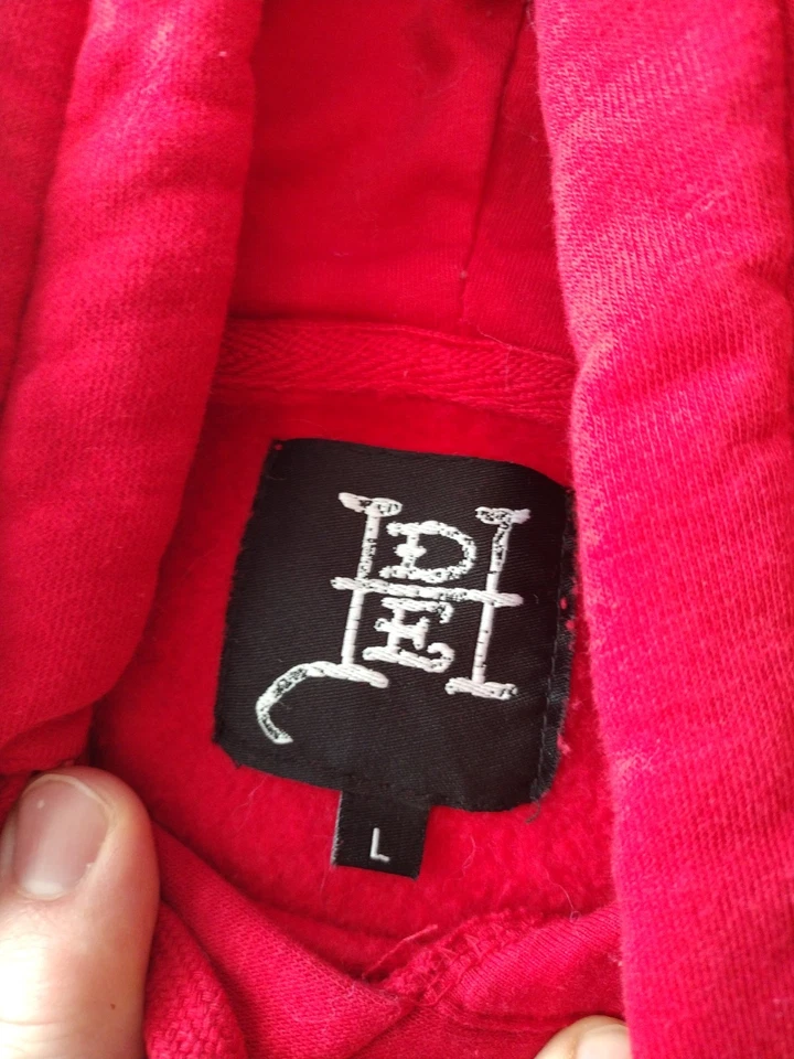 Sudadera con capucha Ed Hardy gráfica roja para hombre L Foto 3 de 4