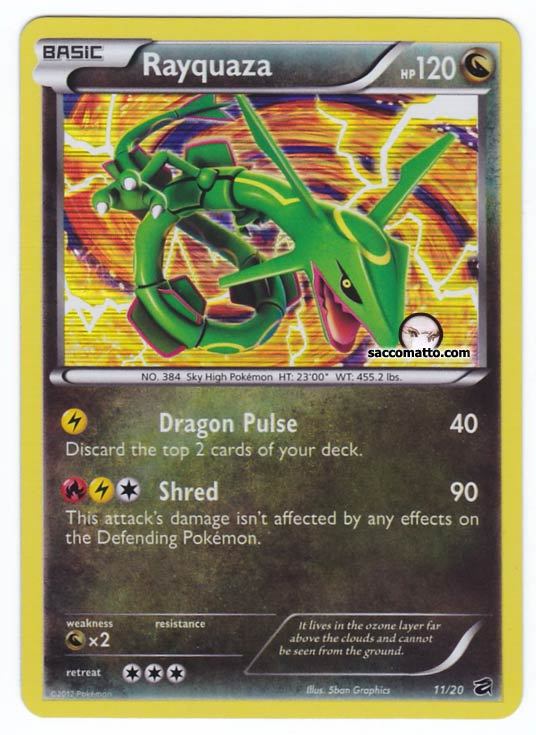 Pokemon ⭐ Rayquaza 11/20 Dragon Vault Holo Rare NM 🇬🇧 Black Star Promo