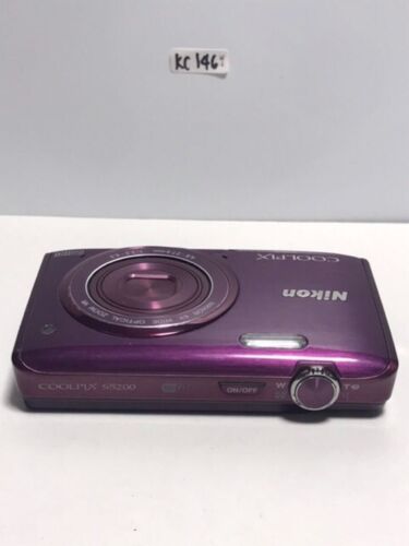 Nikon COOLPIX S5200 Purple Digital Camera 16.0MP 8x Optical Zoom From JAPAN - Picture 6 of 11