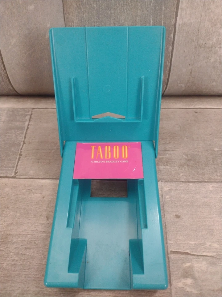 Vintage 1989 TABOO Game Replacement Pieces Parts Teal CARD HOLDER - Image 2 of 3