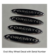 Forgiato Wheel Oval Decals With Serial Number Accessorieslast Set Forgiato Wheel Oval Decals With Serial Number Accessorieslast Set