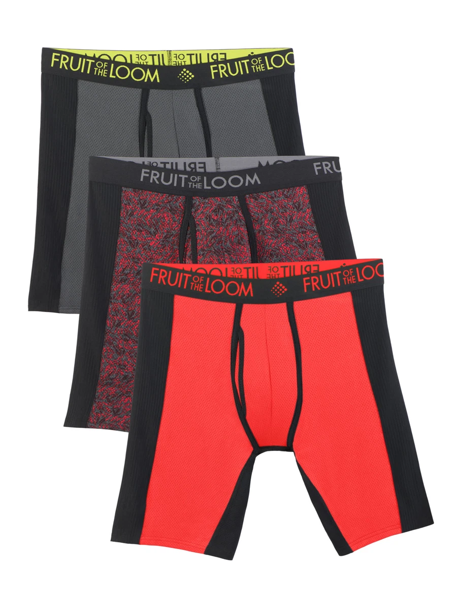 Men's Fruit of the Loom® 4-pack Breathable Flex Boxer Briefs