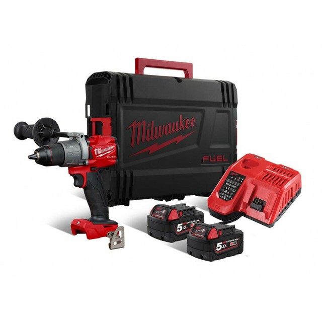 Milwaukee M18 FPD2 502X Drill Percussion Screwdriver 18V +2 Battery 5