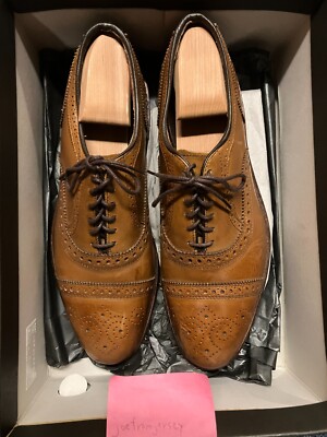 Allen Edmonds Strand Walnut Brown Cap Toe Oxford size 9 E | eBay