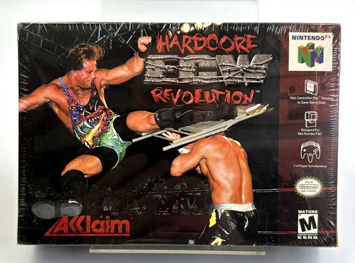 Nintendo 64 ECW Hardcore Revolution, New And Sealed