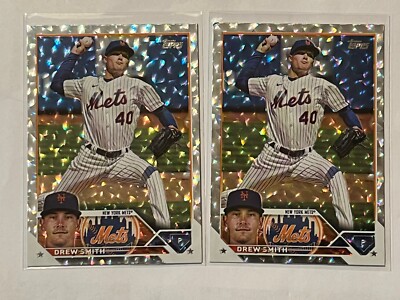 2023 Topps Update Drew Smith Silver Foil Lot x2 New York Mets