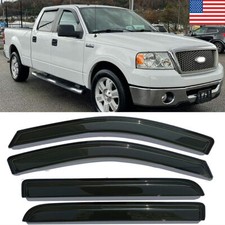 Fits 2004-2008 Ford F150 Supercrew Cab Window Visor Sun Rain Guards Deflectors