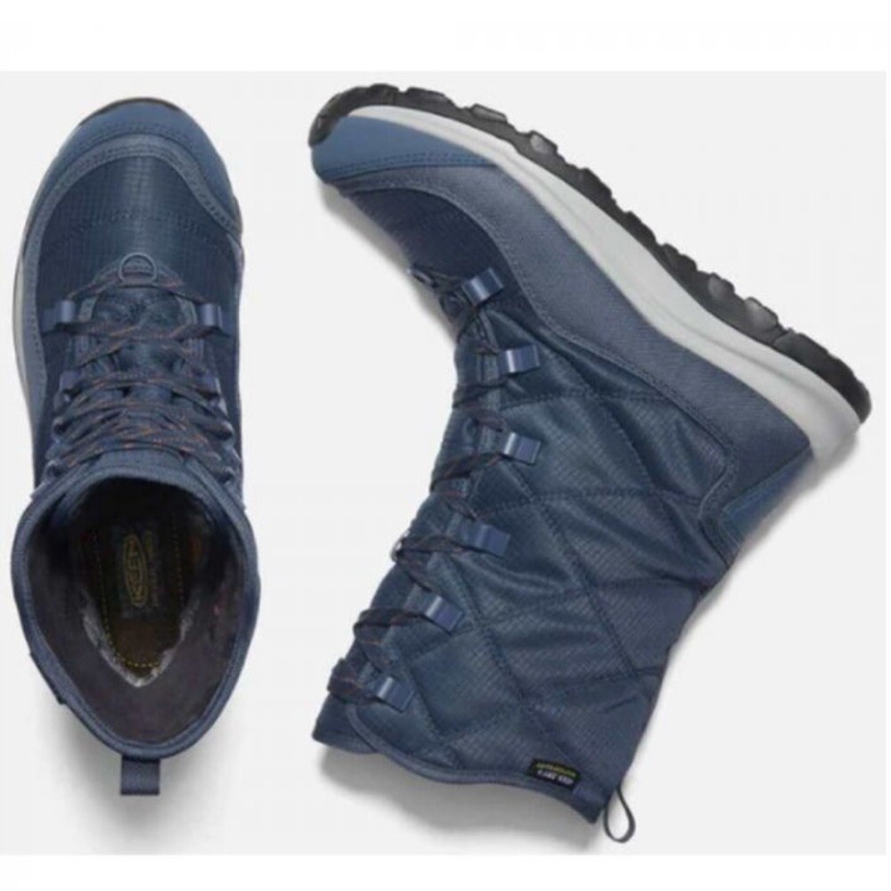 Stivali Keen stivali donna Terradora taglia 5 stringati blu notte NUOVI #E698