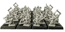 R0012 Spellcrow 10mm Fantasy Miniatures: Barbarians Warriors Full Unit
