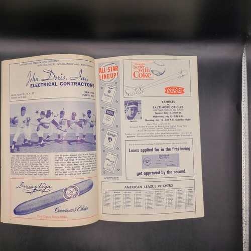 New York Yankees 1964 Program/Scorecard 30 Pages Vintage Nice Piece Of History - Picture 6 of 7