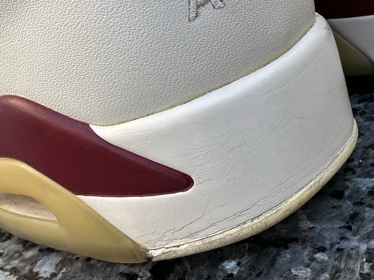 Damaged Nike Air Jordan 6 Retro 2015 Maroon Size 14 White Red Maroon 384664-116 Nike Air Jordan 6 Retro Maroon 384664-116 Men main image 4