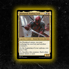Deadpool, Tarjeta Coleccionable - Tarjeta Personalizada Magic: The Gathering - Alta Calidad