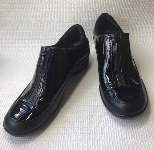 Cole Haan Womens Blk Patent Waterproof 