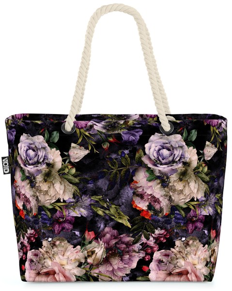 Void Tasche Viktorianisch Blumendekor Blumen-Muster GeblüMt Pfingst-Rosen-image