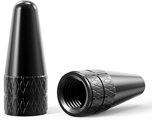 8 Colors Presta Valve Cap 2/16 Pack Aluminum Anodized Bike Valve Stem Cap Black - Picture 15 of 20