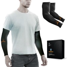 ARMORAY Arm Sleeves for Men or Women Anti Slip Basketball Golf Running Football