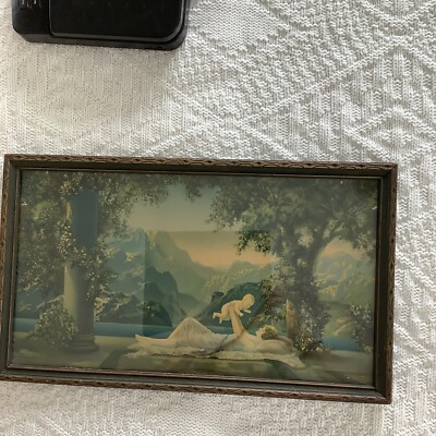 Fox-Urgelles Art deco print Original Frame, Borin, Chicago 1925
