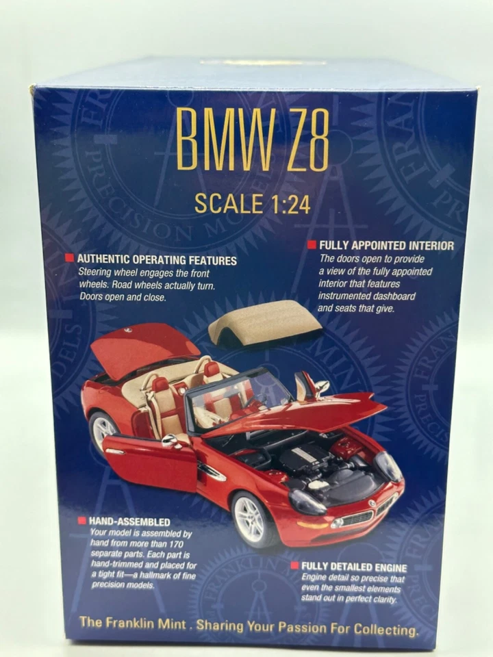 BMW Z8 2000 Franklin como nuevo, rojo, 1:24, excelente, en caja Foto 4 de 4