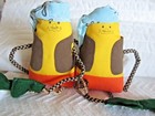 Pirate Candy Corn Dolls Lot of 2 Halloween Fall Decoration Craft Folk Art — photo 1
