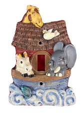 Noahs Ark Light Switch Cover Wallplate Ceramic Children  s Religious Bible Jesus