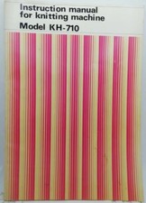 Original Brother KH-710 Knitting Machine Instruction Manual PDF File Book 57page
