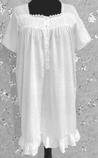 SoieRose 1102 Lace Victorian Nightgown Timeless Vintage Sleepwear - White