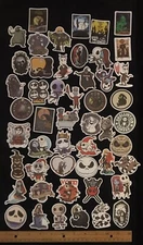 LOT of 10 Nightmare Before Christmas Stickers Jack Skellington Sally Oogie