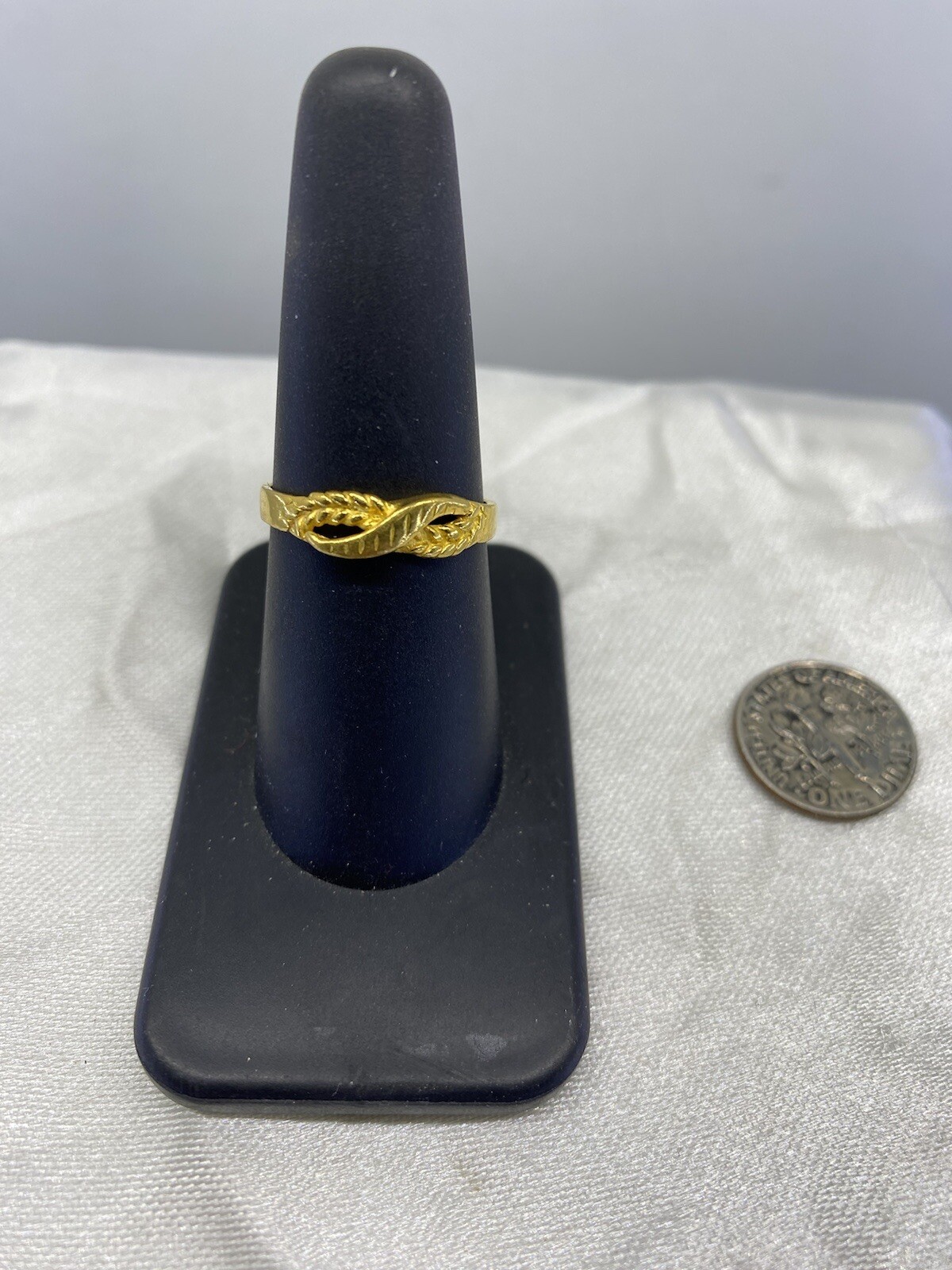 Solid Pure Yellow Gold .999 Ring - image 3