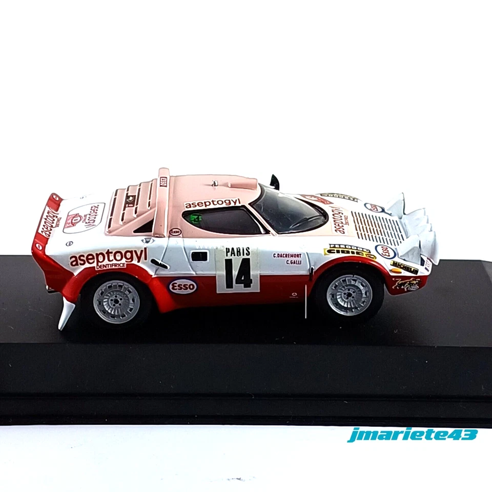Lancia Stratos C. Dacremont - C. Galli MonteCarlo 1977 #14 Modelli 1:43 IXO - Immagine 4 di 4