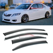 For 07-2011 Toyota Camry OE Style Clip-on Smoked Tinted Window Visors Rain Guard
