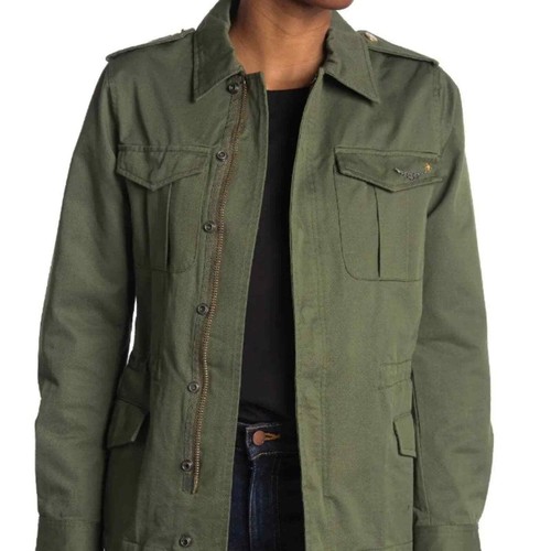 Zadig \u0026 Voltaire Kayak Skull Jacket, Green / 34